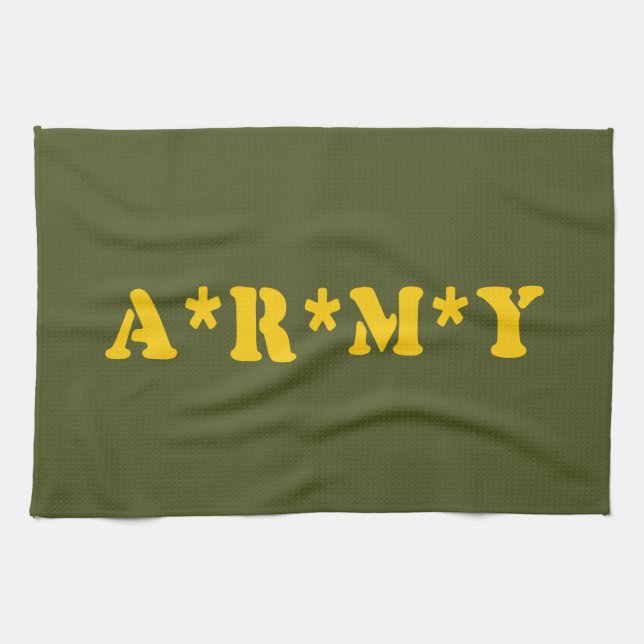 A*R*M*Y TEA TOWEL (Horizontal)