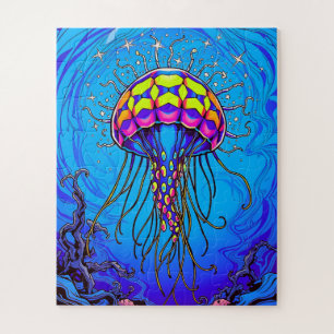 A radiant jellyfish children's jigsaw puzzle