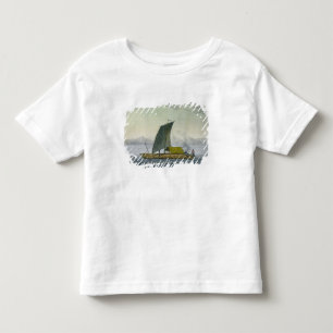 A raft leaving the port of Guayaquil, Ecuador, fro Toddler T-Shirt