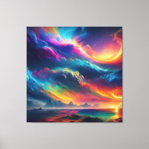 A Raging Symphony of Color Canvas Print