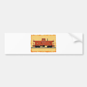 A Railroad Caboose Bumper Sticker