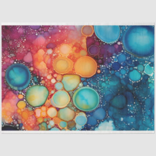 A Rainbow Alcohol Ink Series Design 4 Tissue Paper