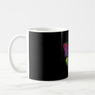 A rainbow-colored-butterfly coffee mug