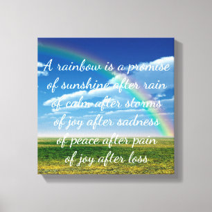 A Rainbow is a Promise Canvas Print