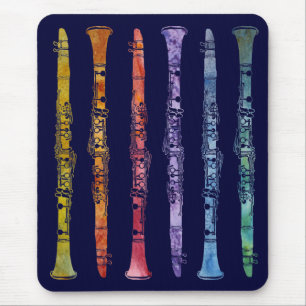A Rainbow of Clarinets Mouse Mat