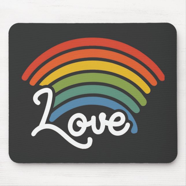 A Rainbow of Love Mouse Mat (Front)
