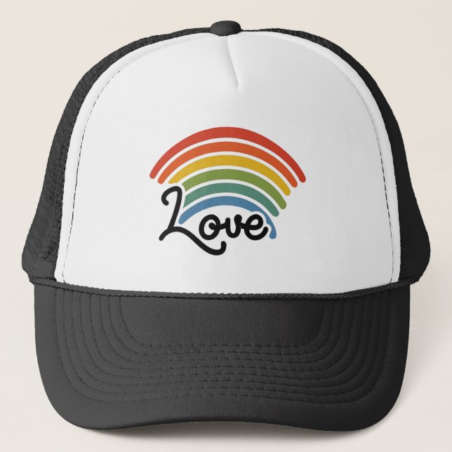 A Rainbow of Love Trucker Hat (Front)
