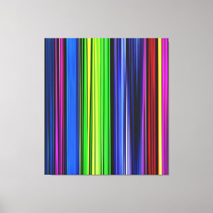 A Rainbow Of Stripes - LGBTQIA Canvas Print