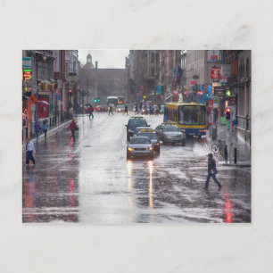 A rainy day in Dublin Postcard