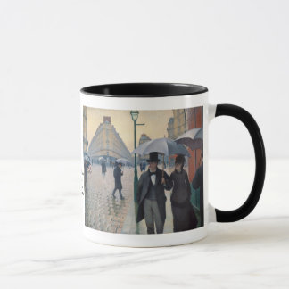 A Rainy Day in Paris by Gustave Caillebotte Mug