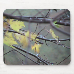 A Rainy Morning In Autumn (Fall) With A Light Bree Mouse Mat