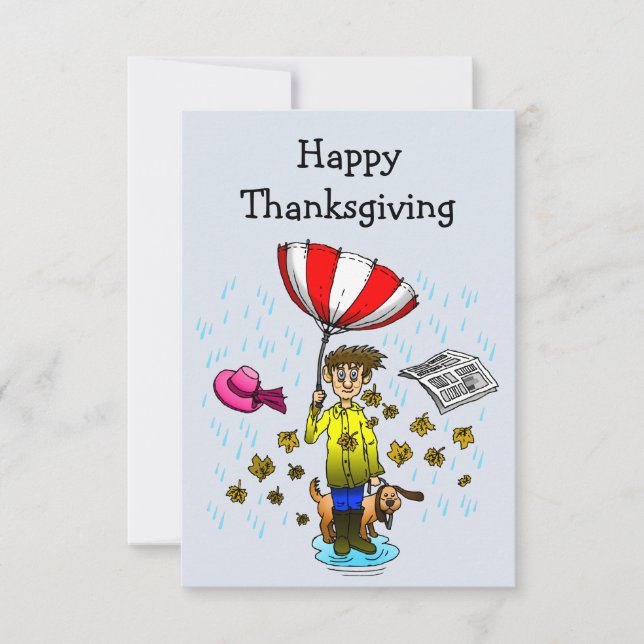 A Rainy Thanksgiving Day (Front)