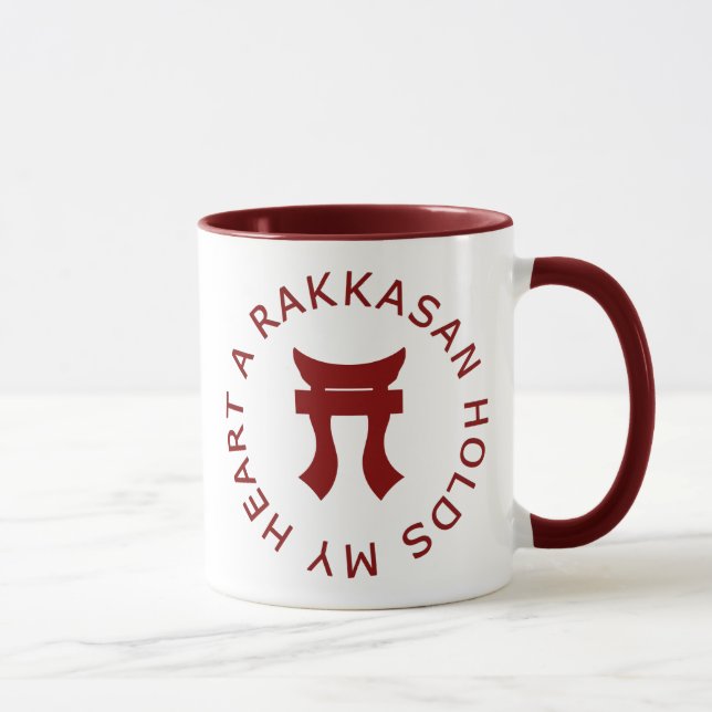 A RAKKASAN Holds My Heart Mug (Right)