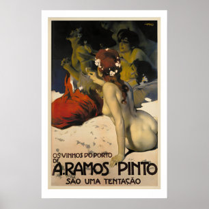 A. Ramos Pinto by Leopoldo Metlicovitz   Vintage Poster