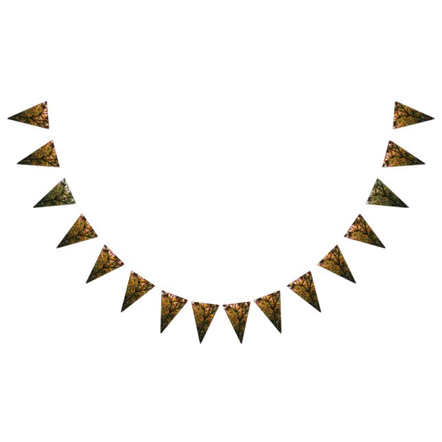 A range of colours of leaves bunting  (All)