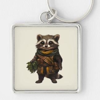 A Rascally Racoon Keychain