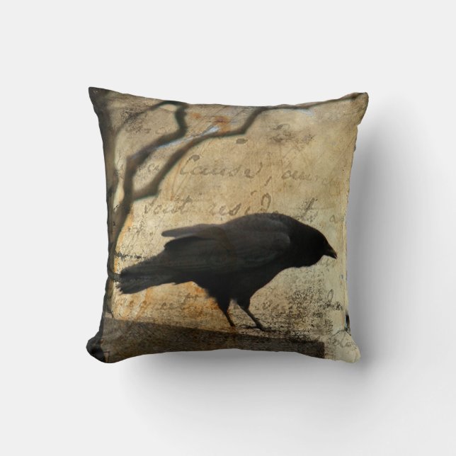 A Raven Cushion (Front)