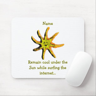 A ray of happiness  mouse mat