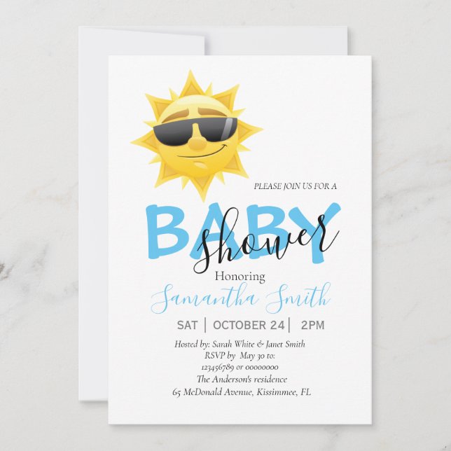 A Ray of Sunshine Announcement (Front)