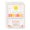 A Ray of Sunshine Baby Shower invitation Pink Girl