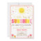 A Ray of Sunshine Baby Shower invitation Pink Girl