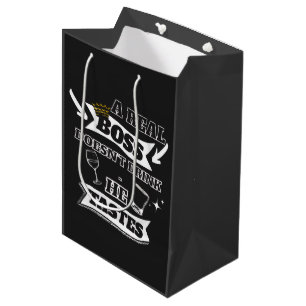 A Real Boss Quote  Medium Gift Bag