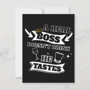 A Real Boss Quote  Postcard