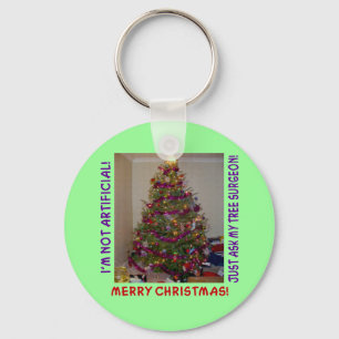 A Real Christmas Tree Key Ring