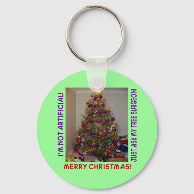 A Real Christmas Tree Key Ring (Front)