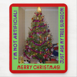 A Real Christmas Tree Mouse Mat