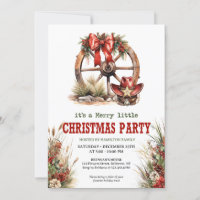 A real cowboy Christmas tale with wagon wheel