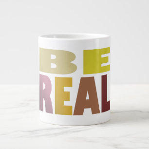 A real design message chunky letters large coffee mug