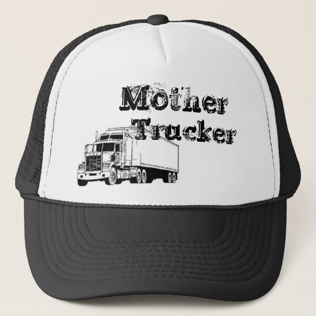 A Real Mother Trucker Trucker Hat (Front)