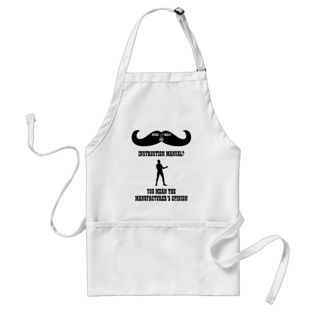 A Real Overly Manly Man - Instruction Manual? Standard Apron (Front)