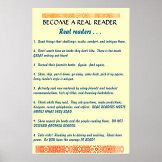 a real reader poster