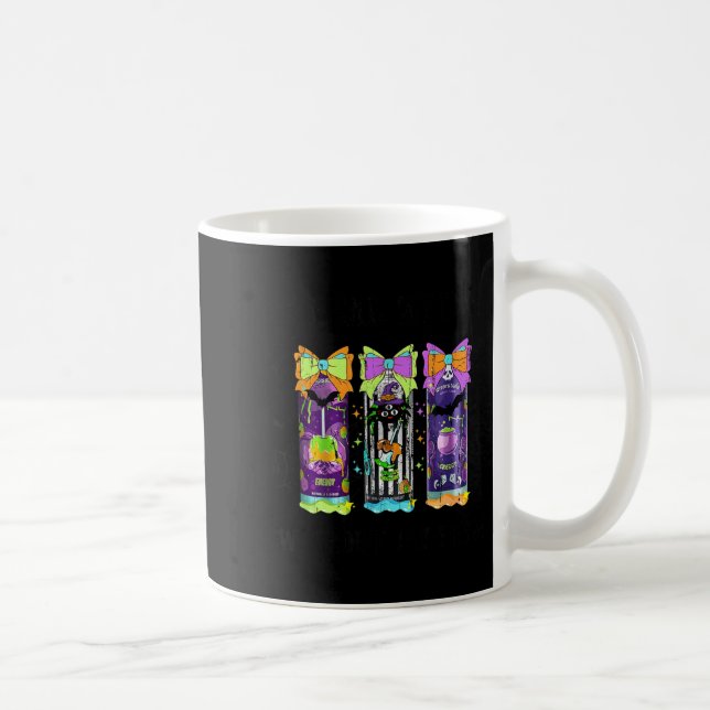 A Real Witch Without Brew Halloween Juice Energy Coffee Mug (Right)