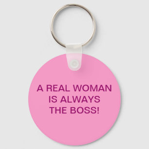 A REAL WOMAN KEY RING