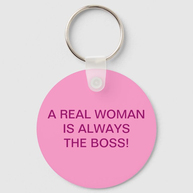A REAL WOMAN KEY RING (Front)