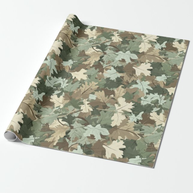 A Realistic Camo Design Series #3 Wrapping Paper (Unrolled)