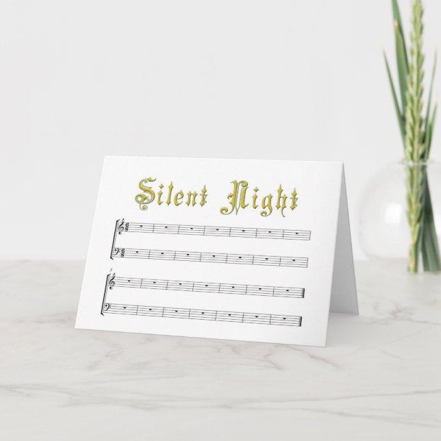 A really Silent Night blank card (Front)