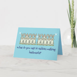 🐰 “A Receding Hareline” Father’s Day Thank You Card