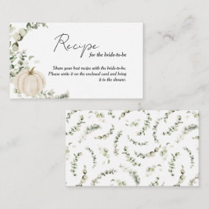 A Recipe for the Bride to Be Bridal Shower Enclosure Card