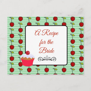 A Recipe For the Bride Wedding Recipe Card