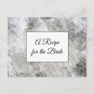 A Recipe For the Bride Wedding Recipe Card