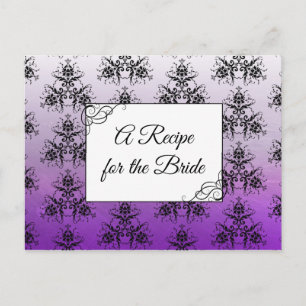 A Recipe For the Bride Wedding Recipe Card