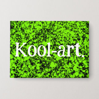 A rectangle pin with image of my abstract artwork.
