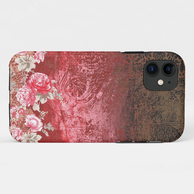 a red and black painting with a red background Case-Mate iPhone case (Back (Horizontal))