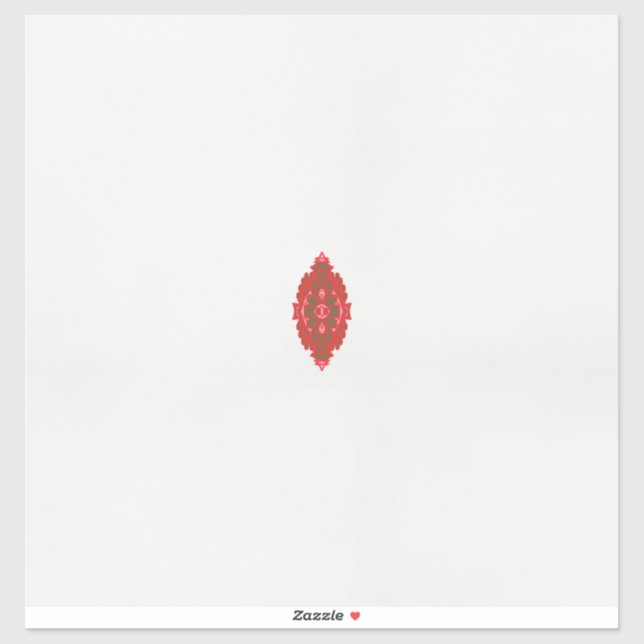 a red and brown design on a white background (Sheet)
