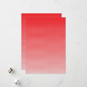 a red and white background with small squares holiday card