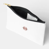 a red and white floral design on a white backgroun